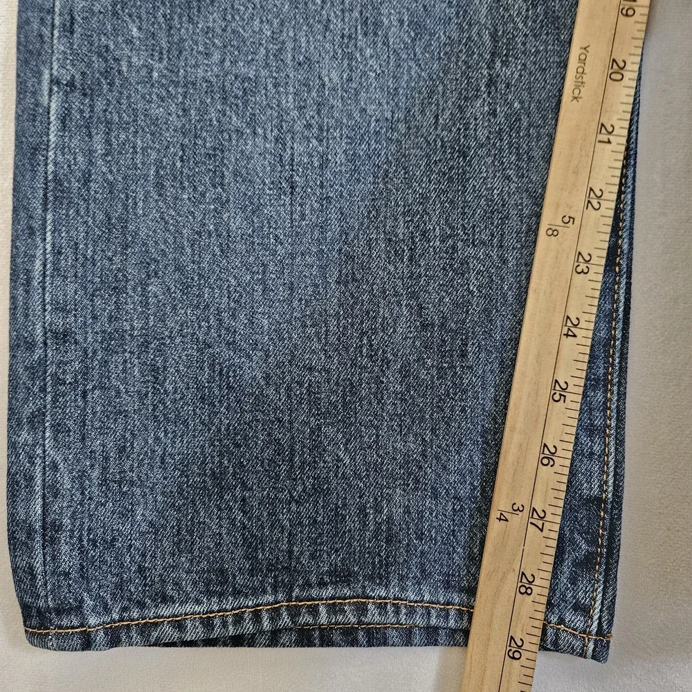 Levi's 501 Jeans Mens 40x29 Blue Denim Straight Leg Button Fly Dark Wash Classic
